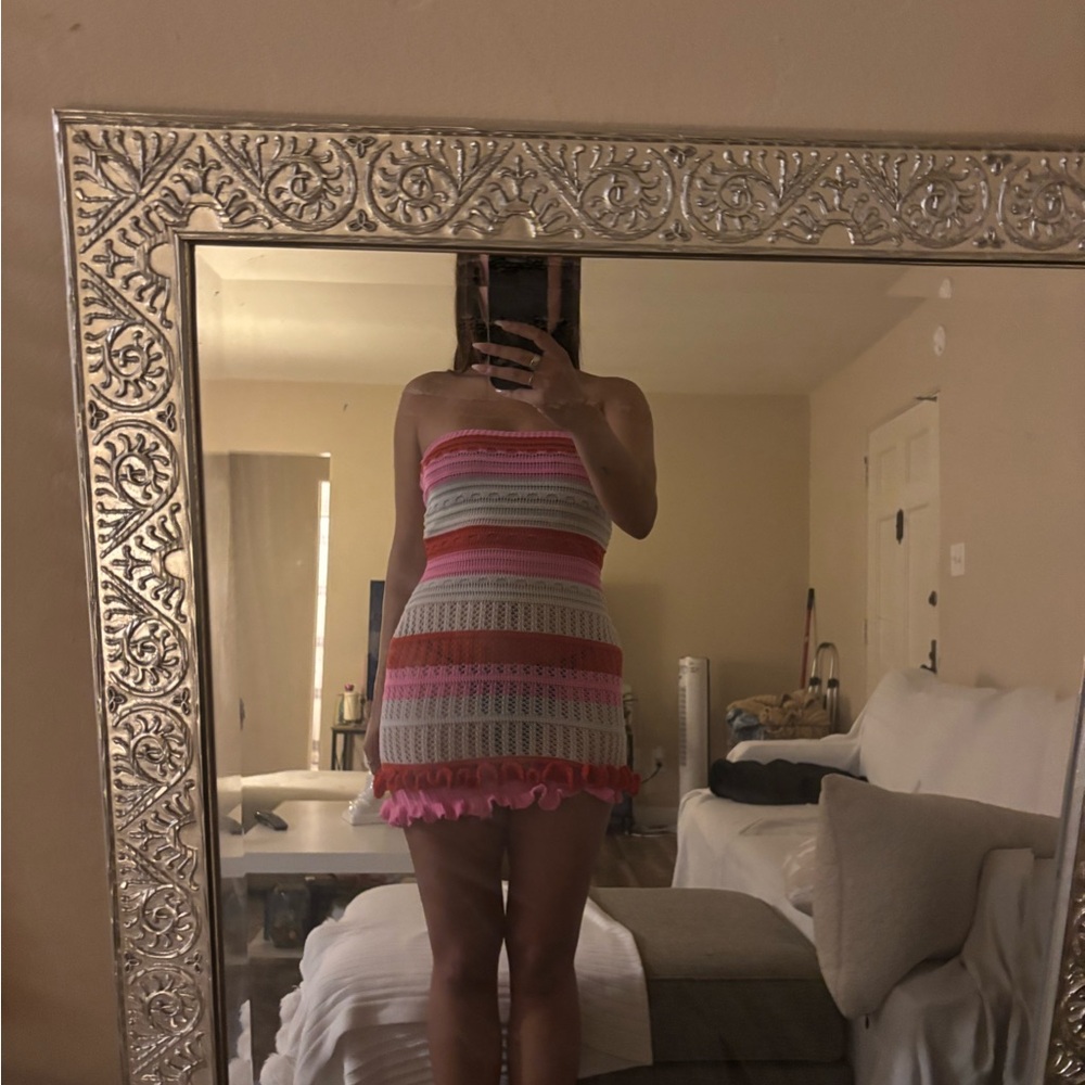 Amazon Strapless Multicolor Dress